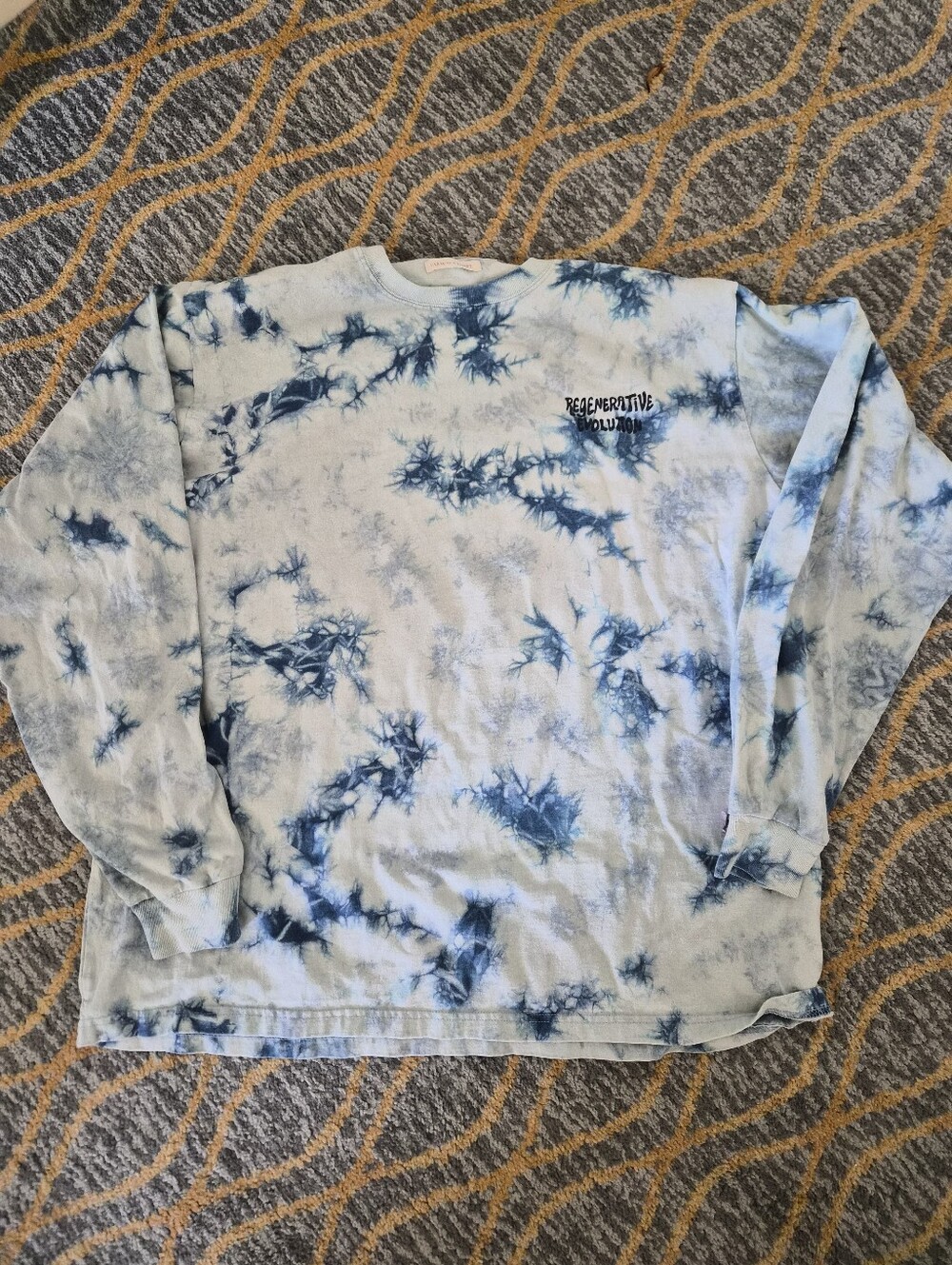 Christy Dawn Blue Tie-Dye Crewneck Sweatshirt